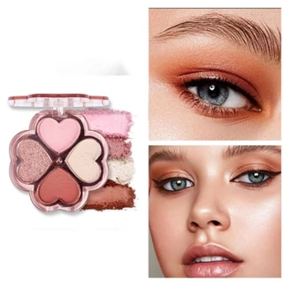 4 Cores Paleta De Sombra Lucky Clover Eyeshadow De Longa Duração Perolada Matte Universal Earth Color