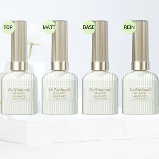 15ml Glossy/Matte Top Coat , Conjunto De Casaco Base Gel Brilhante De Longa Duração Para Uso Em Salões Caseiros