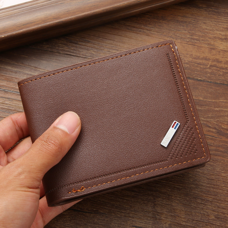 Homens Insere Carteiras Dobráveis Moedas Slim Purses Porta Cartões De Crédito Capacidade De Proteção Vintage Bolsas