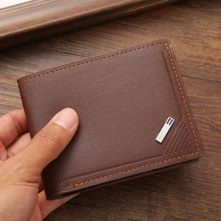 Homens Insere Carteiras Dobráveis Moedas Slim Purses Porta Cartões De Crédito Capacidade De Proteção Vintage Bolsas