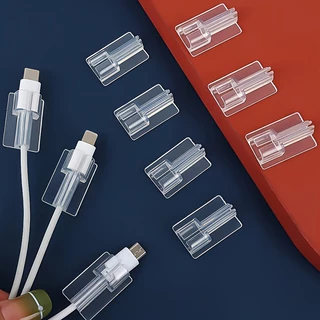 Conjunto de 5 Peças de Cabo de Fixação Transparente para Telefone Celular e Protetor de Dados Anti-Quebra