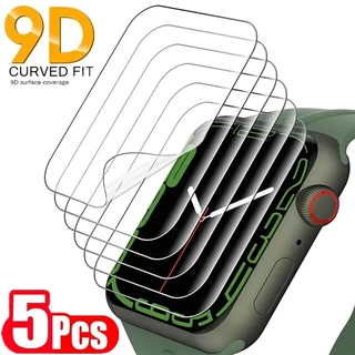 5PCS Filme Hidrogel Para Relógio Apple 9 5 6 SE 3 2 1 40MM 44MM 42MM 38MM Protetor De Tela Ultra 49MM 7 8 41MM 45MM