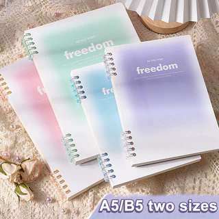 A5/B5 Fichário Caderno De Folhas Soltas 60 Forrado Livro Presentes Kawaii Conjunto De Notas Coreano Papelaria Material E