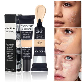 Corretivo COOL STORY Para Cobrir Olheiras , Manchas Corporais , Tatuagens , Cicatrizes , Olhos , Líquido facial