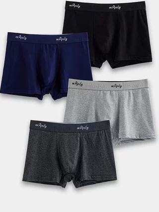 Boxer Masculino Macio E Respirável Roupa Íntima Sem Costura -