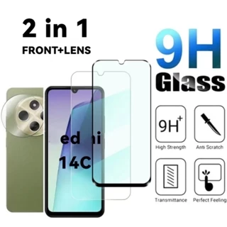 Vidro Temperado Transparente 2 Em 1 9H E Filme De Lente De Câmera Para Xiaomi redmi 14C 4G/5G HD Protetor De Tela