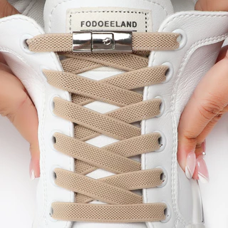 Novos Atacadores De Cadeado De Prensa Sem Gravatas Gradient Flats Elastic laces Sneakers Kids Adult No Tie Shoe for Shoes Accessories
