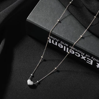 Novo estilo titânio aço nicho amor colar feminino luz luxo simples All-Match elegante C