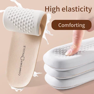 1 par de palmilha de látex de couro Super elástica macia e confortável palmilha absorvente de choque respirável desodora