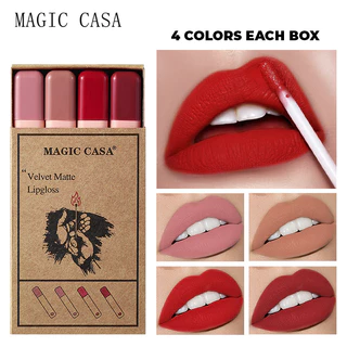 Conjunto de Batom Batom Brilho Labial Batom Mate Batom à prova d