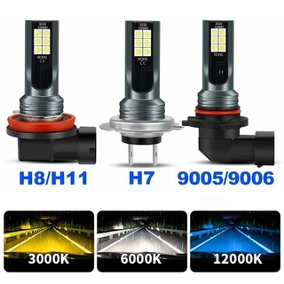 2 H4 H7 Carro LED Luzes De Nevoeiro H11 H8 H9 H16JP H1 H3 9005 9006 Condução Automática 6500K 12V 24V