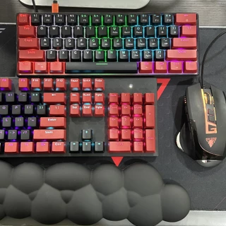 Chaveiro Vermelho E Preto 104 Chaveiros , Abs Oem Universal Backlight Keycap Substituição Acessórios De Teclado Mecânico Compatível Com Chaves Mx/Gatron Cherry , Configuração Do