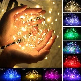 Luzes de fada de 3 modos-Fio de cobre à prova d