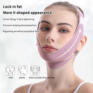 Bandagem De Plástico Facial V Face Padrão Francês Queixo Duplo Lift Máscara De Sono Apertada