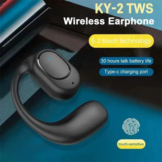 KY2 Único Fones De Ouvido Sem Fio Condução Ar OWS Fone Alta Fidelidade Gancho Música Esportes Cancelamento Ruído Para To