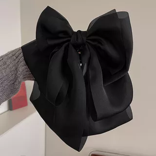 1 pçs All-Match Grab Clip grande arco acessórios de cabelo rabo de cavalo Hairpin doce princesa cetim flor francesa