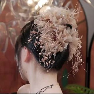 1 pçs coreano Retro estilo Hong Kong brilhante piscando flor clipe influenciador All-Match moda preto tubarão clipe Volu