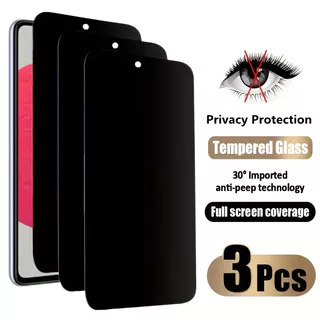 3 Unidades 360 ° Vidro Temperado De Privacidade Para Protetor De Tela Samsung A16 5G A13 A14 A12 A23 A04