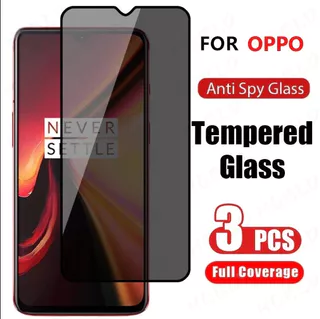 1/3 Peças De Vidro Temperado Anti-Espião Para OPPO A60 A3 Reno 8T 2F 8 4/A38 A18 A7 A5S A12 A3S A12E A3 A3X A15 A15S C2