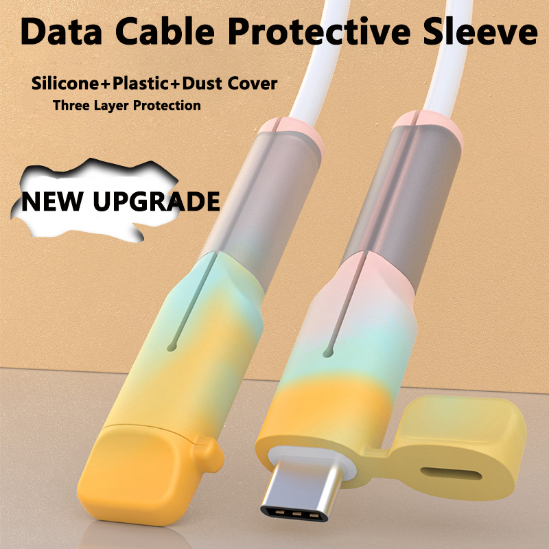 Nova Tampa De Proteção Do Cabo De Dados Carga Anti-Quebra De Silicone Mordedor