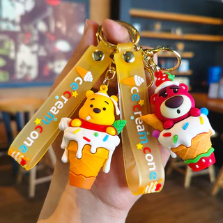 Desenho Fofo Sorvete Boneco Boneca Chaveiro Mochila Pingente Infantil Presente