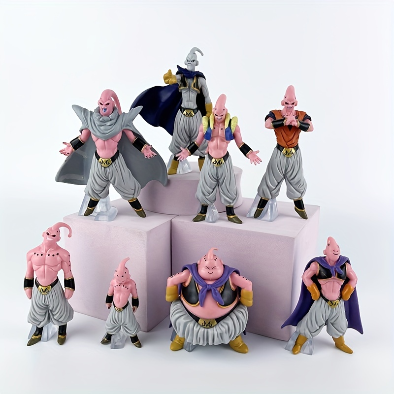 8Pcs Dragon Ball Z Anime Figura Majin Buu Fat Figuras De Ação Em PVC Modelo De Coleção Brinquedos Para Crianças Presentes Adultos