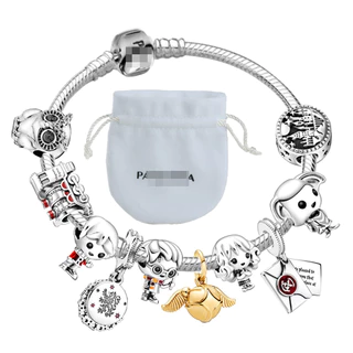 Harry E Hermione Pulseira Pingente De Pomo De Ouro Com Contas