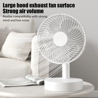 Ventilador de Mesa de 4 Velocidades com Ajuste de 90 Graus e Baixo Ruído