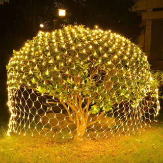 Solar Led Net luzes da corda rua guirlanda decoração de natal ao ar livre ano novo festa de casamento decoração do jardi