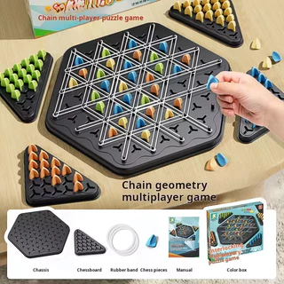 Nova Corrente Quente Triggle Jogo De Xadrez Para Criança Tabuleiro Interativo Conjunto Batalha Borracha Banda Brinquedo