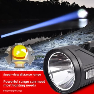 Novo Holofote De Luz Forte P50 , Iluminação Multifuncional Externa , Lanterna LED , Carregamento De Longo Alcance , Port