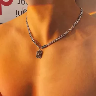 1 Peça Colar Da Sorte Banhado A Nome Nova Chegada Hiphop Combinado Para Unissex