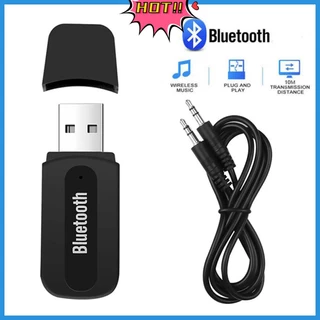 Receptor De Áudio Bluetooth Dongle De Música Sem Fio De 3,5 Mm Jack AUX Adaptador USB Para Alto-Falante De Carro