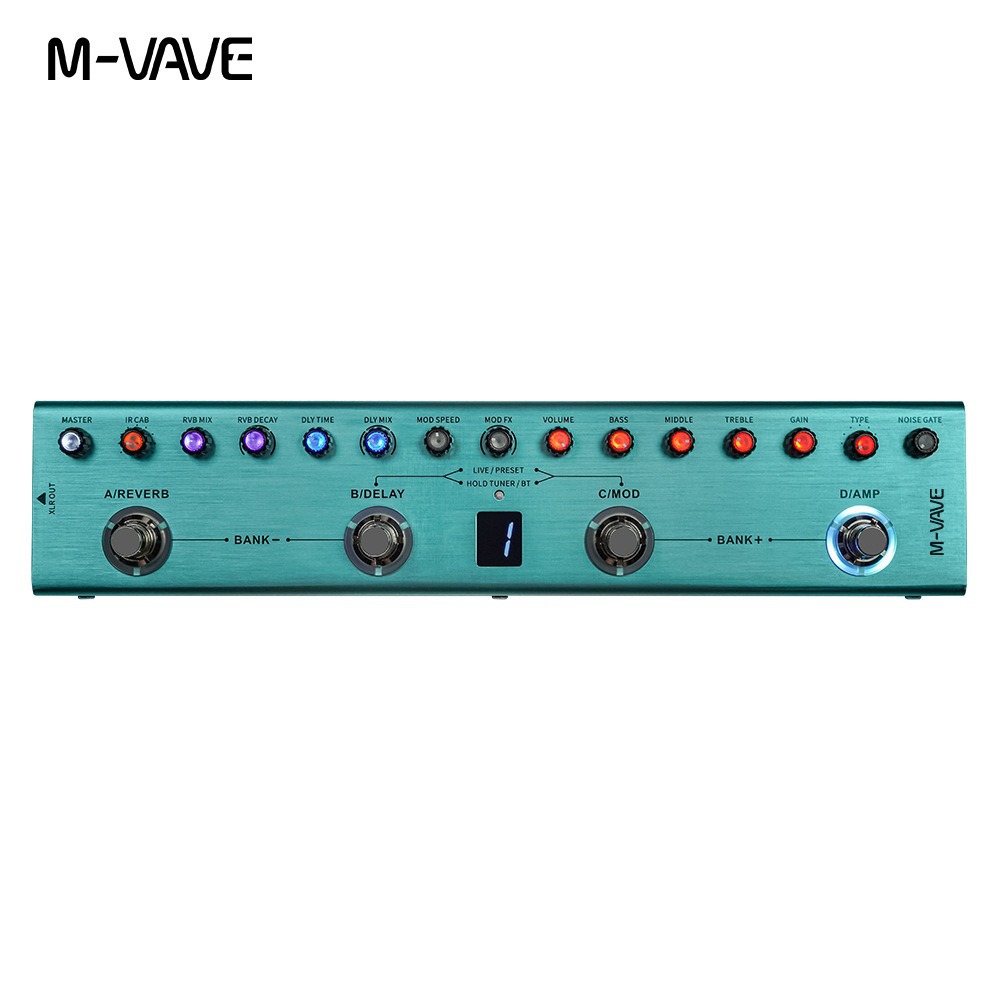 M-VAVE TANK-G/B Efeito De Guitarra Elétrica Reverb