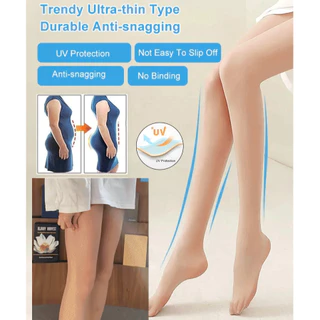 Meia-Calça Sexy Ultra-Transparente – Cintura Antiderrapante E À Prova De Arranhões (0D Invisível)