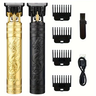 Kit De Corte De Cabelo Elétrico Profissional E Aparador De Barba Com Carregamento USB