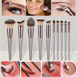 10/15pcs Conjunto De Pincéis De Maquiagem Profissional De Alta Qualidade , Novo Estilo Ferramentas Populares