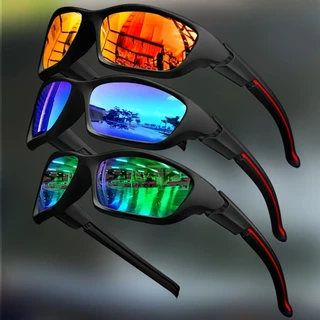 Óculos de sol esportivos polarizados coloridos sonhadores, Design Surround, adequados para pesca ao ar livre, ciclismo,