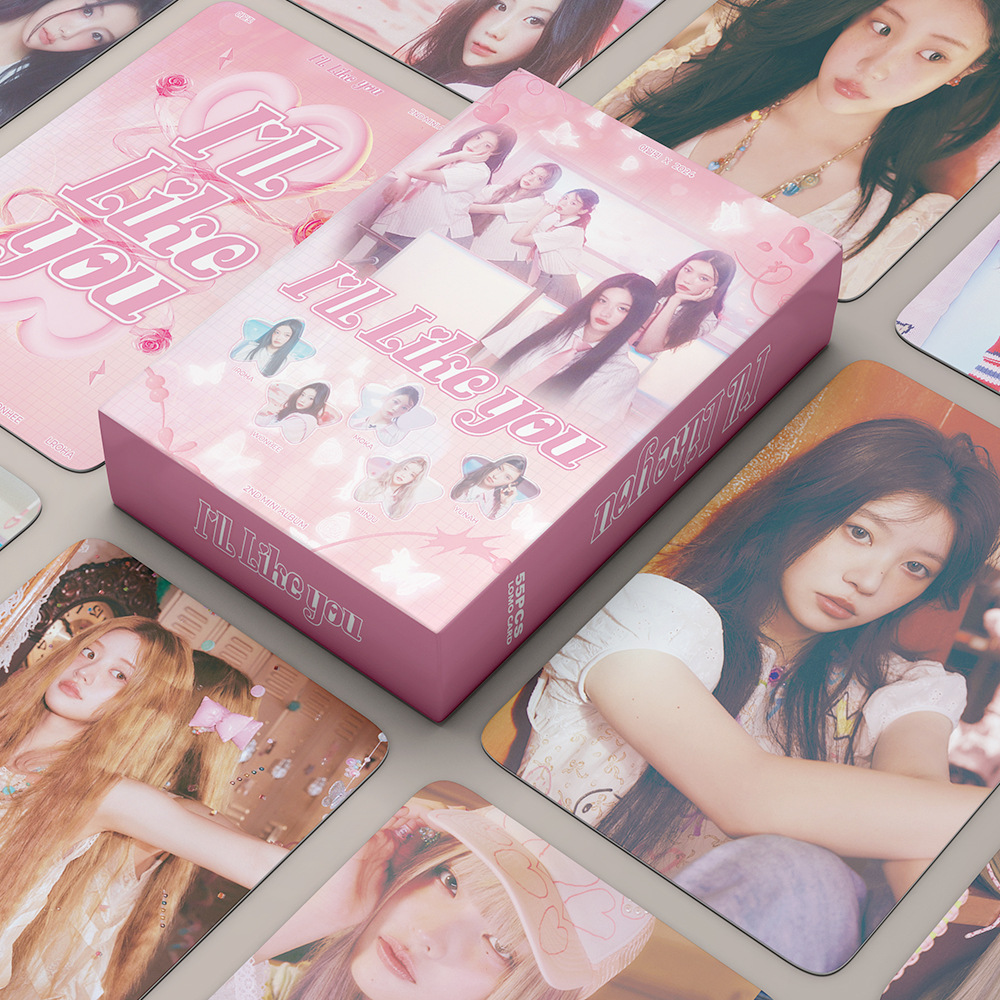 LINXX 55 peças do Álbum ILLIT SUPER REAL ME, cartões Lomo
