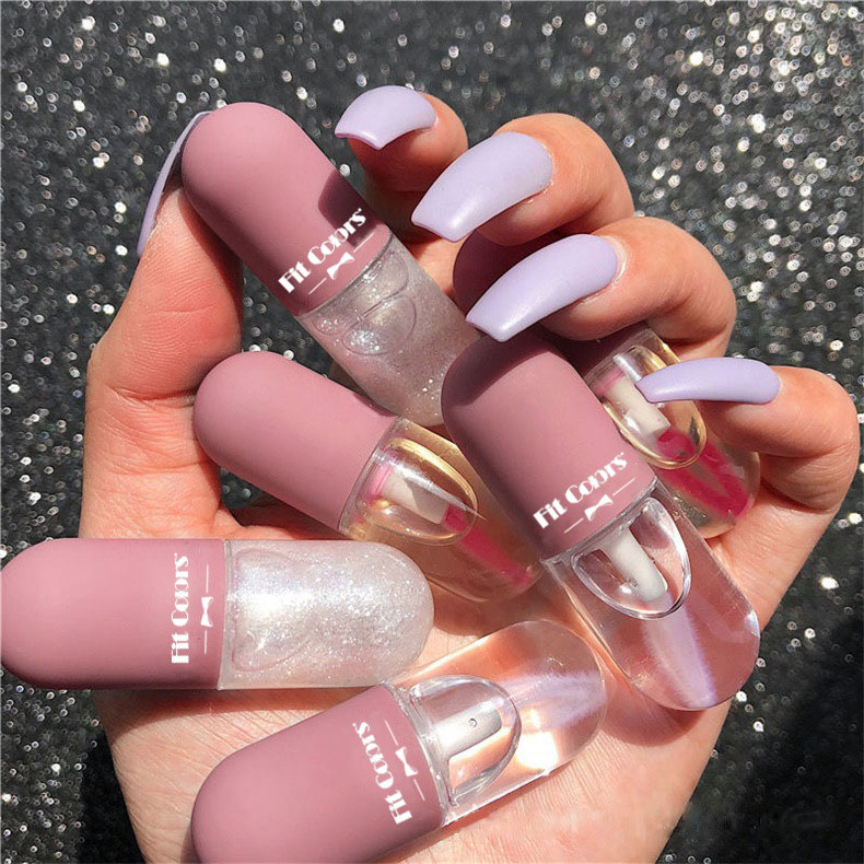 Imagem do produto  Cores de ajuste Mini cápsula Brilho Labial Brilho Labial Hidratante Transparente Mudança de Cor Óleo de Brilho Labial de Melhoria do Projetor na loja Shopee
