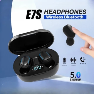 Original E7S Sem Fio Bluetooth Fone De Ouvido Com Microfone Display LED Fones Para iPhone Xiaomi TWS