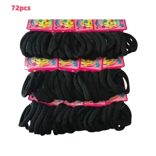 72 pçs laço de cabelo conjunto de gravata de cabelo anel de toalha sem costura alta elasticidade não machuca o cabelo la