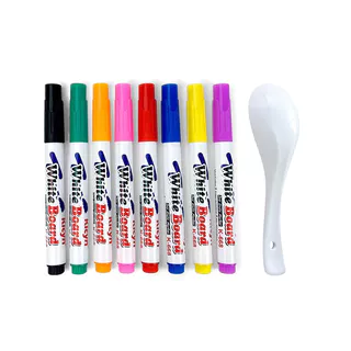 8/12 Cores Caneta Flutuante Pintura A Água Das Crianças Graffiti Conjunto Magia Quadro Branco Com Colher Educação Precoc