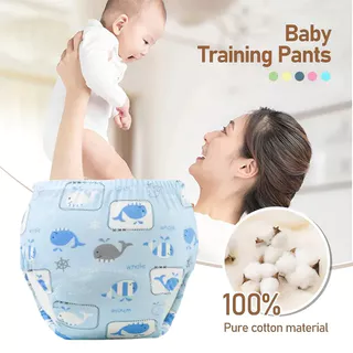 3 Pçs/Set Reutilizáveis Fraldas Do Bebê Potty Calças De Treinamento Crianças Pano Ecológico Fralda Lavável