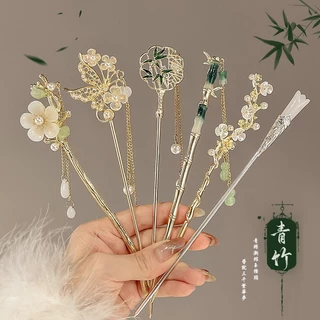 Novo Clip Geométrico De Cabelo Tassel Prata Estilo Chinês De Alta Qualidade Étnico Acessórios Metal Hair Stick Inserção 5.0 4 Classificações 18 Vendidas