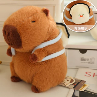Kawaii Transformar Mochila Capivara Boneca De Pelúcia Travesseiro Pentant Tartaruga Concha Ostra Abelha Brinquedo
