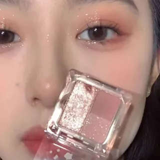 Hellostyle Paleta de sombras de quatro cores Cookie Rose Paleta de sombras Nuvem profunda Cor da terra Perolado Fosco Fe