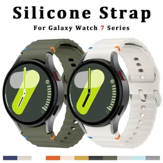 Pulseira De Silicone Original Para Samsung Watch 7 6 5 pro 44mm 40mm Esportiva Galaxy