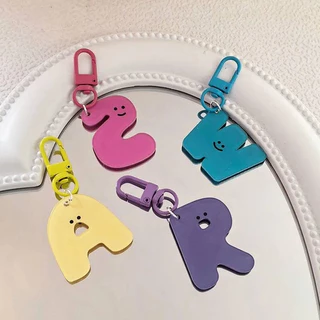 Chaveiro Com Letras Coloridas , Linda Menina , Coração , Bolsa Móvel , Pingente , Chave De Carro