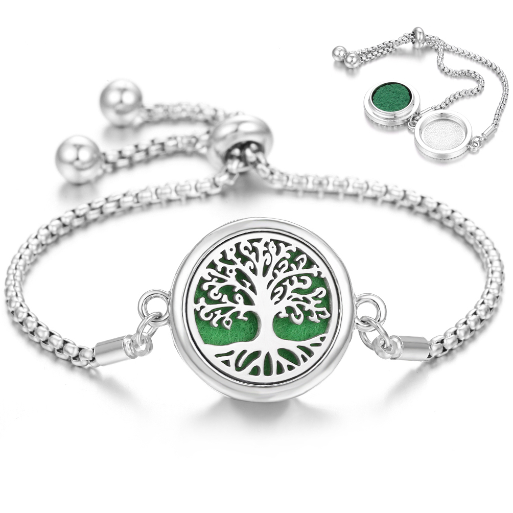 Nova Pulseira de Aromaterapia com Fios Giratórios e Aromatizador de Óleo Essencial para Casal